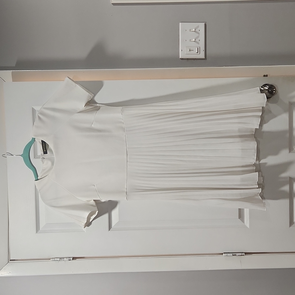 White A line Dress